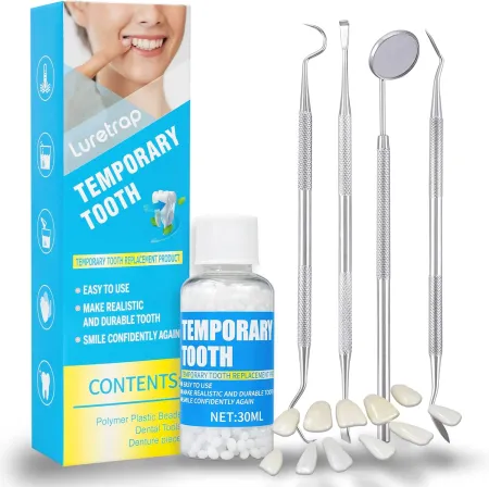Luretrap-Teeth Repair Kit,DIY Thermal Fitting Beads,Moldable Temporary False Teeth,Restore Confidence Smile