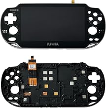 Rinbers® BLACK LCD Screen Display Touch Panel Glass Digitizer Assembly with Frame Combo Replacement for Playstation PS V