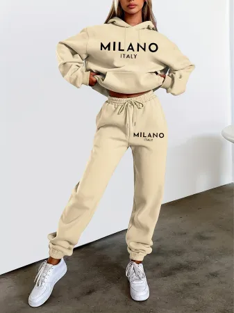 Printed Hoodie Suit
