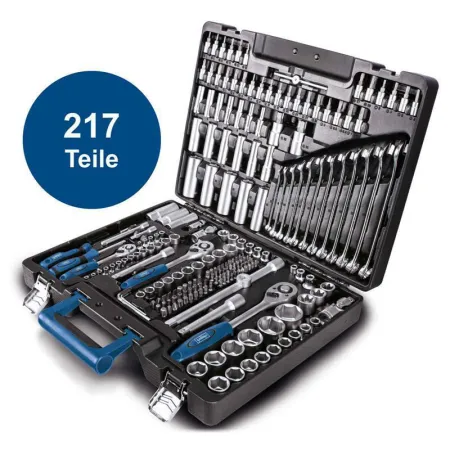 Scheppach Werkzeugkoffer TB217 217-tlg. Steckschlüssel Satz Bits Stecknüsse