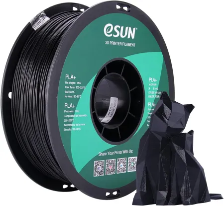 eSUN PLA+ Filament 1.75mm, 3D Printer Filament PLA Plus, Dimensional Accuracy +/- 0.03mm, 1KG Spool (2.2 LBS) 3D Printin