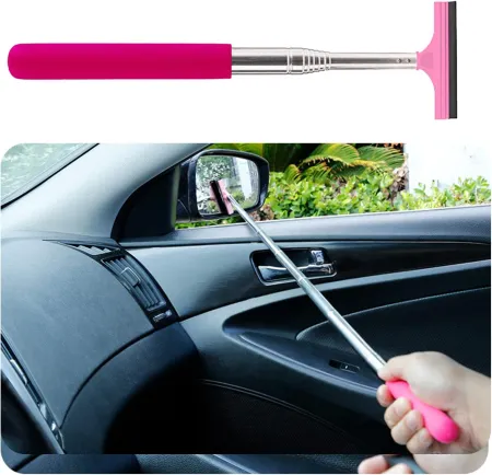 Car Mirror Wiper 1PC,Telescopic Auto Mirror Squeegee Cleaner,Portable Cleaning Tool for All Car/SUV/Truck,Universal Car 