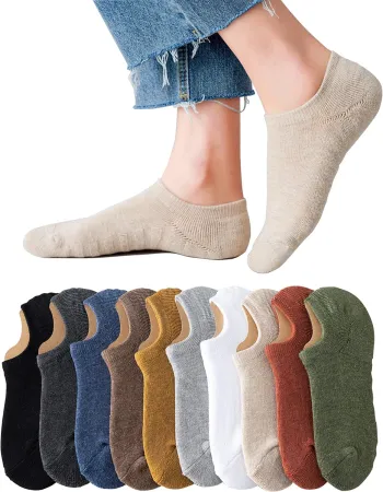 No Show Athletic Socks 5-10 Pairs Hiking Running Ankle Socks For Women Cushion Low Cut Socks