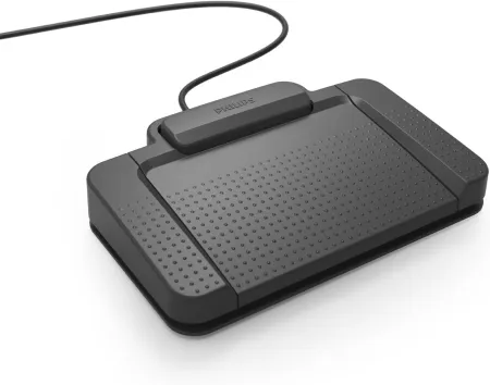 Philips ACC2330 4-Pedal Foot Control for Digital Systems for Professional Dictation with Toe Touch Control