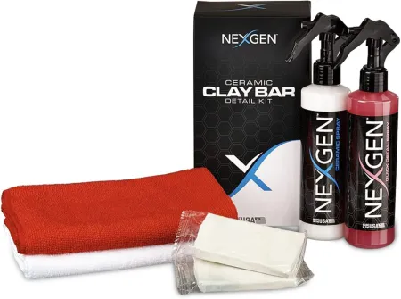 Nexgen Premium Ceramic Clay Bar Kit — Complete Car Cleaning Kit — 5 Piece Professional-Grade Clay Bars Auto Detailing Ce