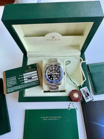 Rolex GMT-Master 2 Batman 116710BLNR Original Box & Papierkram  Rolex Service