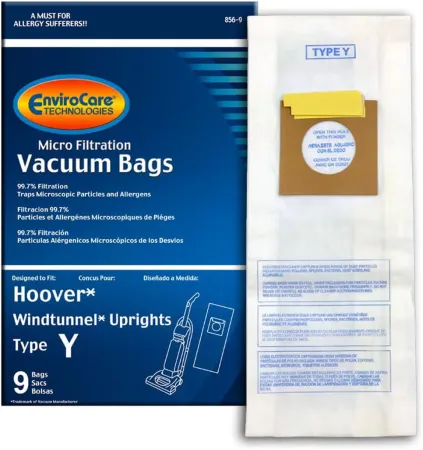 EnviroCare Replacement Micro Filtration Vacuum Cleaner Dust Bags for Hoover Windtunnel Upright Type Y 9 pack