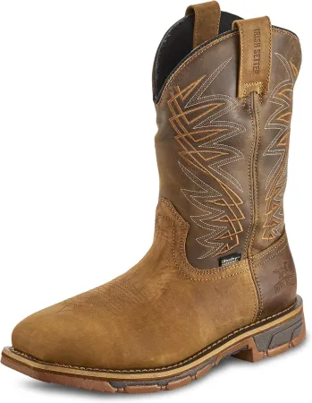 Marshall, Men’s, 11", Waterproof, Soft Toe, Pull-On Work Boot, Brown