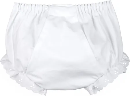 I.C. Collections Little Girls White Double Seat Panty