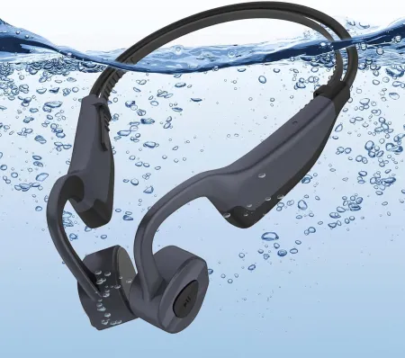 ESSONIO Bone Conduction Headphones Swimming Headphones Underwater Bluetooth IPX8 Waterproof Headphones for Swimming with