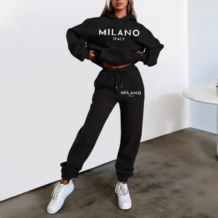 Printed Hoodie Suit