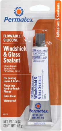 Permatex 81730 Flowable Silicone Windshield Glass Sealer, 1.5 oz. (2 Pack)