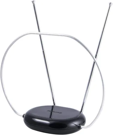 Philips Rabbit Ears Indoor TV Antenna, Dipoles and Circular Loop, Tabletop Antenna, Digital, Smart TV Compatible, HDTV A