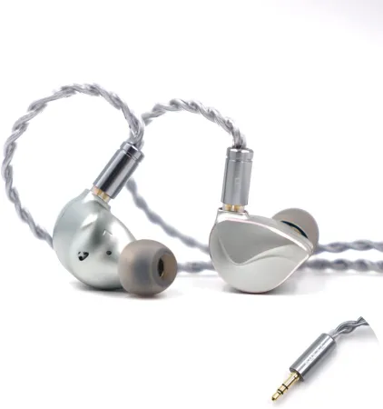 KyaMuc BQEYZ Winter Flagship Headphone HiFi Dynamic Driver 11.6mm PZT Bone Conduction in-Ear Earphone Wired Earbud with 