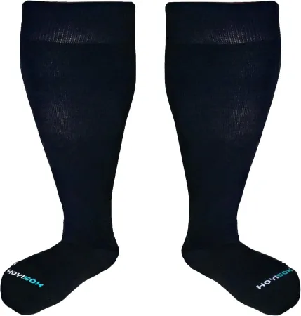 Plus Size Compression Socks 20-30 mmHg for Men and Women, Wide Calf Extra Large, Comfortable Cotton