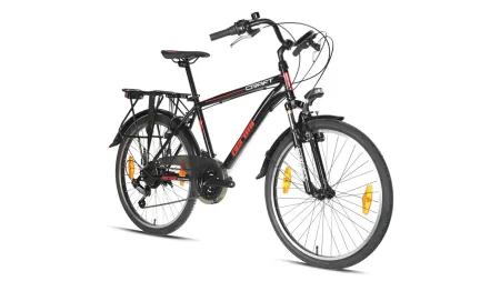 Geroni Craft Kinderfahrrad 28" Zoll Trekkingrad Fahrrad Cityfahrrad Schwarz