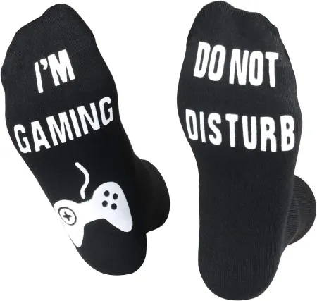 Do Not Disturb I'M Gaming Socks, Men Gifts Ideas Valentines Day Kids Valentine Boy Gamer Sock Gift for Mens Dad Father