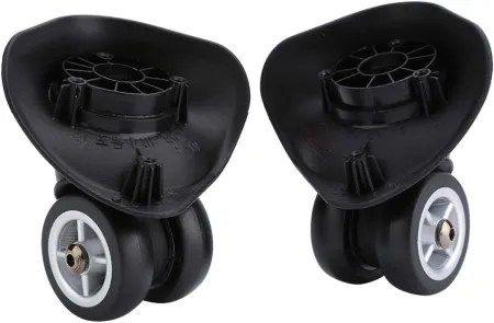 Suitcase Wheel 2Pcs Universal PVC Luggage Swivel Casters Wheels Luggage Suitcase Trolley Wheels