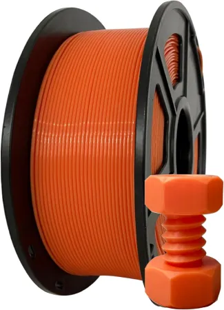 Wellshow PLA+Filament 1.75mm for 3D Printers elegoo p1p,x1c,p1s,K1,Ender 3, 3D Printing Filament 2.2lbs, PLA Orange