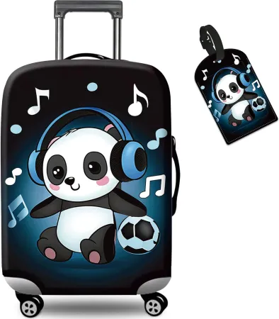 Suitcase Cover 22-24 Inchs, Luggage Cover for Suitcase Premium Zipper Close Protect and Personalize Your Luggage - Cute 