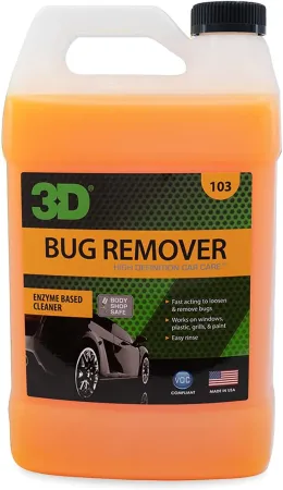 3D Bug Remover - All Purpose Exterior Cleaner & Degreaser to Wipe Away Bugs on Plastic, Rubber, Metal, Chrome, Aluminum,