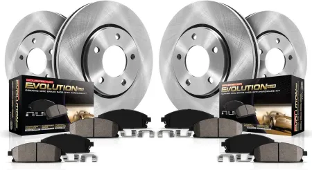 Power Stop KOE4066 Autospecialty Front and Rear Replacement Brake Kit-OE Brake Rotors & Ceramic Brake Pads