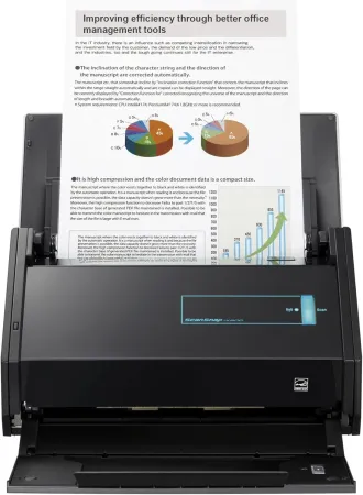 Fujitsu ScanSnap iX500 Color Duplex Desk Scanner for Mac and PC (Renewed)