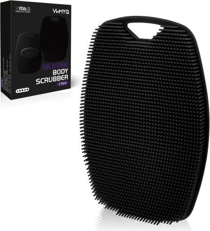 Soft Silicone Body Scrubber for Men,Premium Silicone Scrubber for Nourishing Cleaning & Exfoliating Your Skin Lather Boo