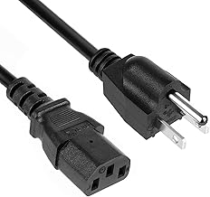 [UL Listed] 6Ft 3 Prong 18 AWG Power Cord Cable Compatible Sony Playstation PS3 First Generation(Fat), Xbox 360 1st Gene