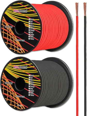 GS Power 10 Gauge Stranded Flexible Copper Clad Aluminum CCA Primary Automotive Wire for Car Audio Video Amplifier 12 Vo