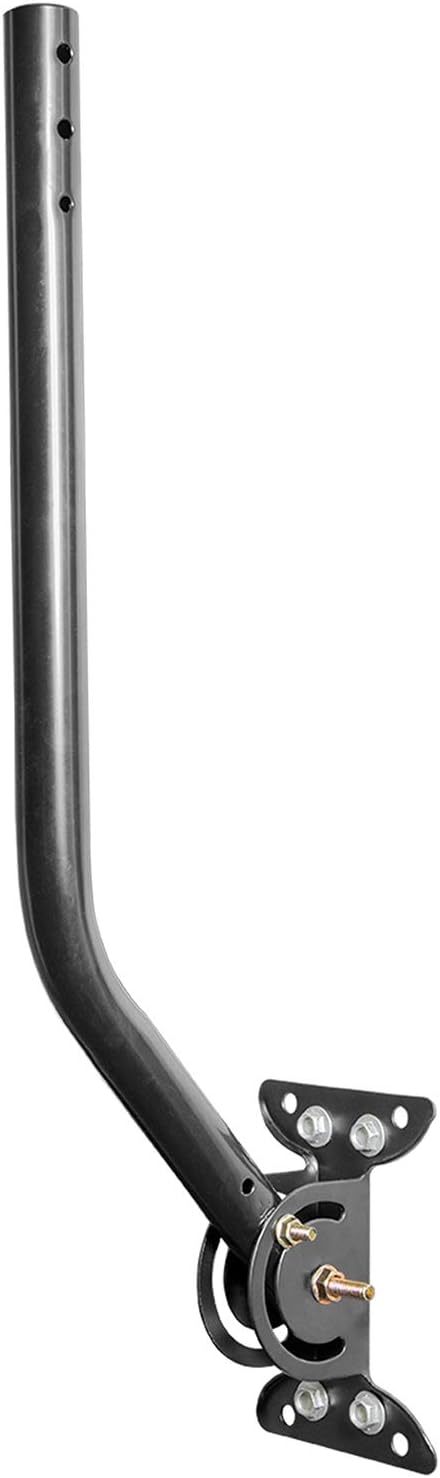 Philips Universal Adjustable TV Antenna Mount, Steel J-Mount for Attic Outdoor Roof Wall Installation, Weatherproof Mast