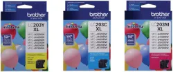 Brother LC-203 High Yield Ink Cartridge Set Colors Only (CMY)