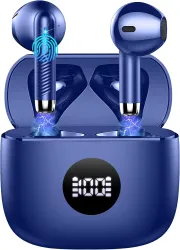 Wireless Earbuds, Bluetooth 5.3 Ear Buds LED Power Display Headphones Bass Stereo, Bluetooth Earbuds in-Ear Noise Cancel