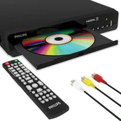 Philips DVD Players for TV with HDMI Port 1080P All Region HD DVD Player for Smart TV USB Input Remote Control Device an