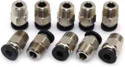 BIQU PC4-M10 Pneumatic Connector Fittings Bowden Tube Coupler Male Straight PTFE Tube Push for E3D-V6 Bowden Extruder Co