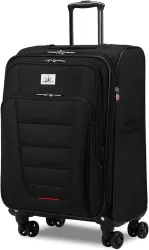 Travel Softside 28 Inch Luggage with Spinner Wheels Lightweight Expandable Large Suitcase 8-wheel Spinners