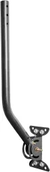 Philips Universal Adjustable TV Antenna Mount, Steel J-Mount for Attic Outdoor Roof Wall Installation, Weatherproof Mast