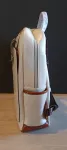 Bromen womens backpack beige measures 40x30x15cm 